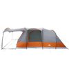 vidaXL Tente de camping tunnel 5 personnes gris et orange imperm&eacute;able