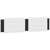 vidaXL Cadre de lit sans matelas Zadar noir et blanc 200x200 cm similicuir