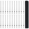 vidaXL Cl&ocirc;ture avec poteau Gris 1,2 x 50 m Acier et PVC