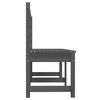 vidaXL Banc de jardin gris 201,5 cm bois massif de pin