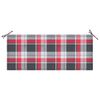 vidaXL Banc de jardin empilable et coussin 128,5cm Bois de teck massif