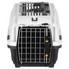 vidaXL Transporteur pour animaux de compagnie et porte en m&eacute;tal PP