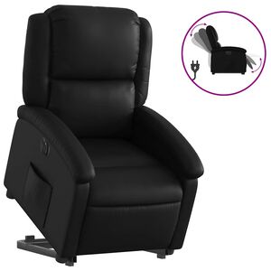 vidaXL Fauteuil inclinable &eacute;lectrique noir similicuir