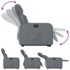 vidaXL Fauteuil inclinable &eacute;lectrique gris similicuir