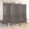 vidaXL Cloison de s&eacute;paration 6 panneaux Anthracite 240x200 cm Tissu