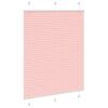 vidaXL Store pliss&eacute; rose 105x100 cm largeur du tissu 104,4cm polyester