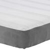 vidaXL Matelas de Lit avec matelas Gris clair 120 x 200 cm tissu