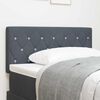 vidaXL T&ecirc;te de lit avec t&ecirc;te de lit Gris fonc&eacute; 90 cm Cuir synth&eacute;tique