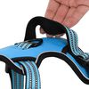 vidaXL Harnais pour chien avec laisse et collier r&eacute;glables bleu XL