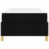 vidaXL Cadre de lit avec matelas Noir 80 x 200 cm tissu