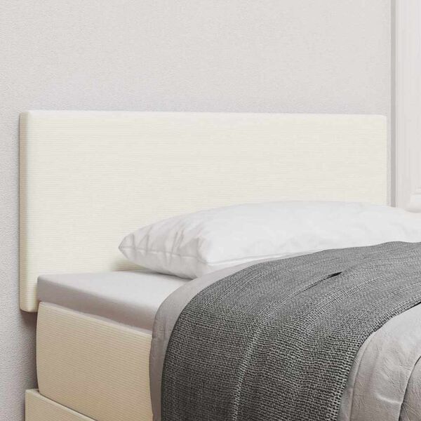 vidaXL T&ecirc;te de lit LED avec des lumi&egrave;res &agrave; LED Cr&egrave;me 90 cm Polyester