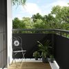 vidaXL Paravent de balcon noir 300x90 cm r&eacute;sine tress&eacute;e