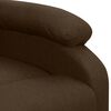 vidaXL Fauteuil de massage Marron fonc&eacute; Tissu