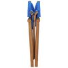 vidaXL Chaises de metteur en sc&egrave;ne lot de 2 Bois de teck massif Bleu