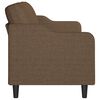 vidaXL Canap&eacute; &agrave; 3 places Marron 180 cm Tissu