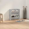vidaXL Armoire &agrave; chaussures murale Gris b&eacute;ton 60x18x60 cm Agglom&eacute;r&eacute;