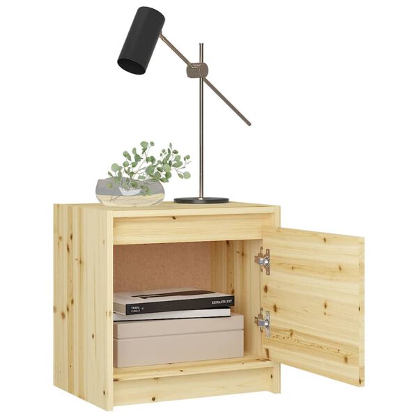 vidaXL Table de chevet 40x30,5x40 cm Bois de sapin massif