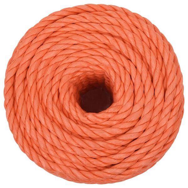 vidaXL Corde de travail Orange 12 mm 25 m Polypropyl&egrave;ne