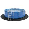vidaXL Tapis de piscine Noir &Oslash; 458 cm Tissu non tiss&eacute;
