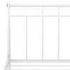 vidaXL Cadre de lit sans matelas blanc m&eacute;tal 160x200 cm