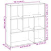 vidaXL &Eacute;tag&egrave;re s&eacute;paratrice de pi&egrave;ce noir 102x29x103,5 cm