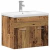 vidaXL Ensemble de mobilier de salle de bain Bois d'ing&eacute;nierie