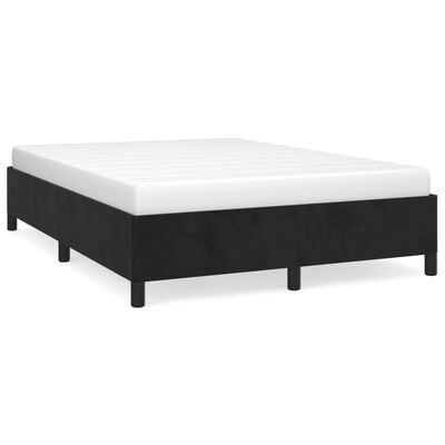 vidaXL Cadre de lit sans matelas noir 140x190 cm velours