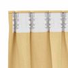 vidaXL Rideaux occultants avec anneaux 2 pcs Beige 140 x 140 cm