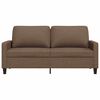 vidaXL Canap&eacute; &agrave; 2 places Marron 140 cm Tissu