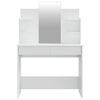 vidaXL Ensemble de coiffeuse Blanc brillant 96x40x142 cm