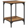 vidaXL Table basse Bois Ancien 40 x 40 x 55 cm Bois d'ing&eacute;nierie