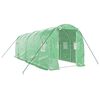 vidaXL Serre avec cadre en acier vert 12 m&sup2; 6x2x2 m