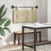 vidaXL T&ecirc;te de lit suspendue Montage mural Cr&egrave;me 90 cm Simili cuir