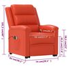 vidaXL Fauteuil de massage Rouge Similicuir