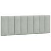vidaXL Cadre de lit sans matelas Hanko gris clair 140x190 cm velours