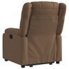 vidaXL Fauteuil inclinable Marron Tissu
