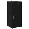 vidaXL Armoire de rangement avec tiroir Ch&ecirc;ne Noir 40 x 42,5 x 93 cm