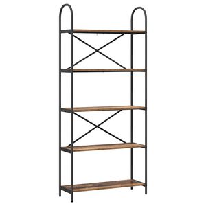 vidaXL &Eacute;tag&egrave;re Bois ancien 80 x 30 x 183 cm Bois d'ing&eacute;nierie