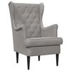 vidaXL fauteuil Gris clair Velours