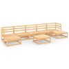 vidaXL Salon de jardin 8 pcs Bois de pin massif