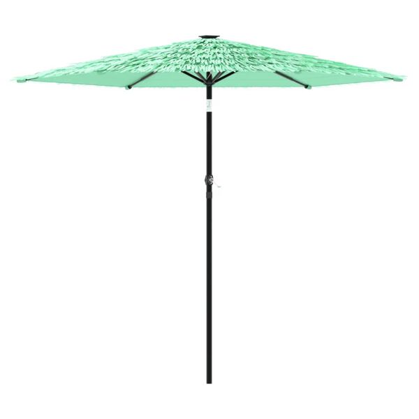 vidaXL Parasol de jardin avec m&acirc;t en acier vert 268x268x226 cm