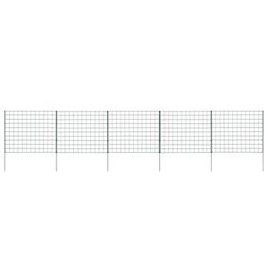 vidaXL Ensemble de cl&ocirc;ture de jardin 77,5x64 cm vert