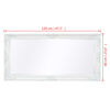 vidaXL Miroir mural style baroque 120x60 cm Blanc