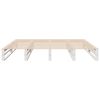 vidaXL Cadre de lit sans matelas blanc 180x200 cm bois massif de pin
