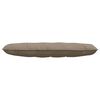 vidaXL Coussin de Dos Taupe 140 x 50 cm Tissu en microfibre