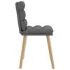 vidaXL Chaises &agrave; manger lot de 4 gris fonc&eacute; tissu