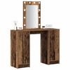 vidaXL Table de Toilette Marron 102 x 33 x 135 cm Bois d'ing&eacute;nierie