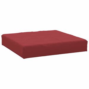 vidaXL Coussin de palette rouge bordeaux 60x60x9,5 cm tissu oxford