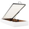 vidaXL Lit ottoman avec matelas blanc 80x200 cm similicuir