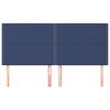 vidaXL T&ecirc;te de lit Bleu 200x5x118/128 cm Tissu